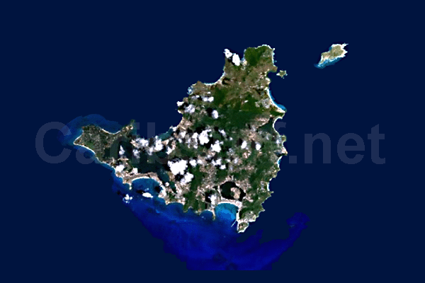 Sint Maarten Satellite Map